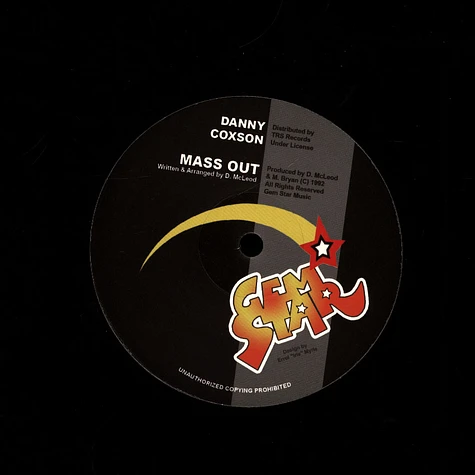 Danny Coxson - Bad Boy Life, Version / Mass Out, Version