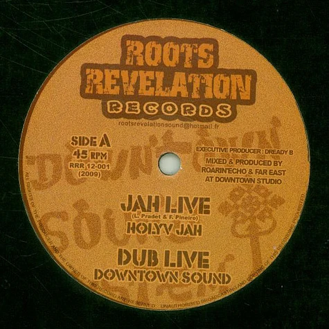 Holyv Jah, Downtown Sound / Doctor B, Dawa Hi-Fi - Jah Live, Dub / The Right Side, Dub