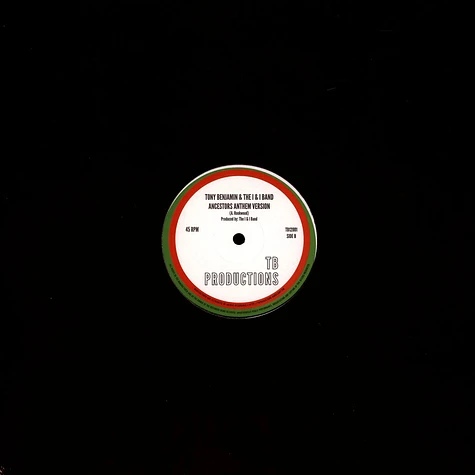 Tony Benjamin & The I & I Band - Ancestors Anthem, Mix 2 / Version