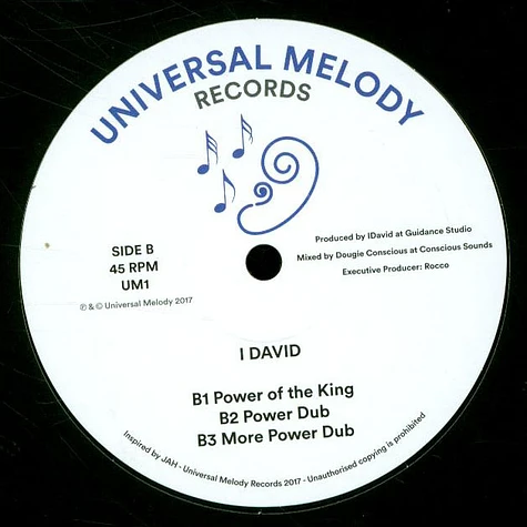 Fred Locks / I David - Bow To Him, Dub, Lower Dub / Power Of The King, Dub, More Power