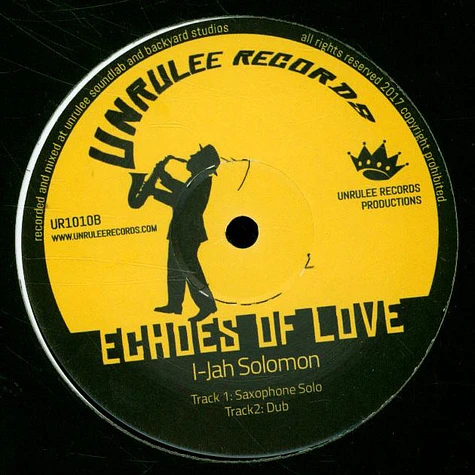 Amelia Harmony / I Jah Soloman - Walk On By, Dub / Echoes Of Love, Dub