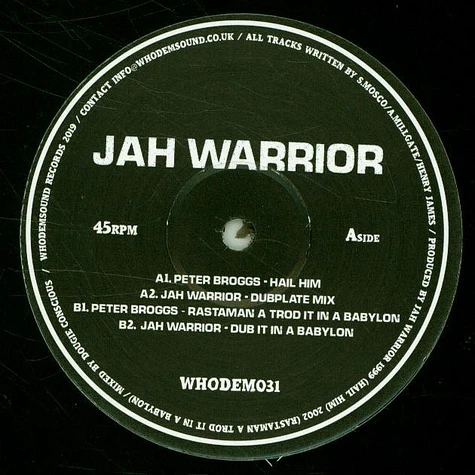 Peter Broggs, Jah Warrior - Hail Him, Dubplate / Rastaman A Trod It In Babylon, Dub