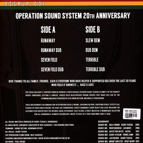 Daddy Teacha & Operation Sound System - Vocal & Dub Showcase