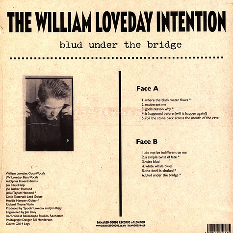 The William Loveday Intention - Blud Under The Bridge