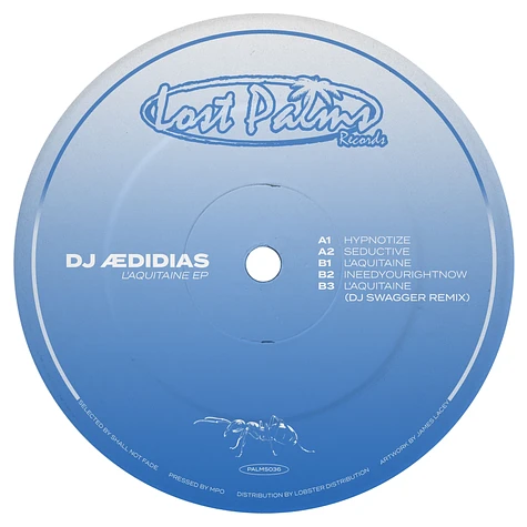 DJ Aedidias - L'Aquitaine EP White Vinyl Edition