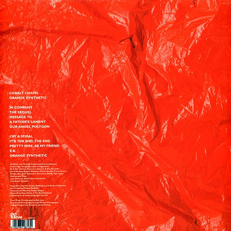 Cobalt Chapel - Orange Synthetic Transparent Orange Vinyl Edition