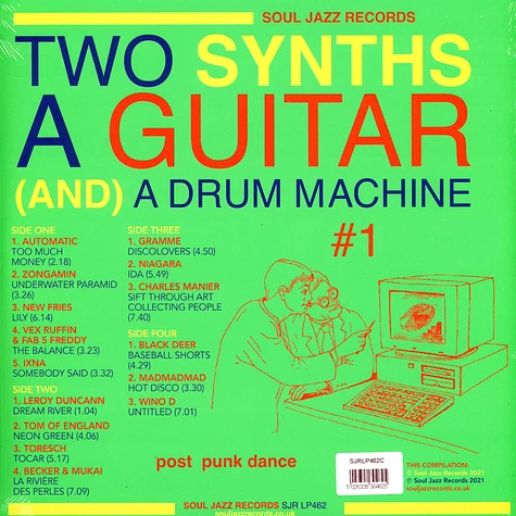 V.A. - Two Synths A Guitar (And) A Drum Machine - Soul Jazz Records #1 Post Punk Dance Colored Vinyl Edition