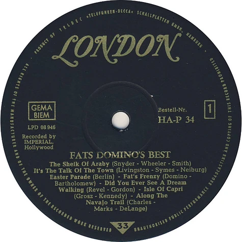 Fats Domino - Fats Domino's Best