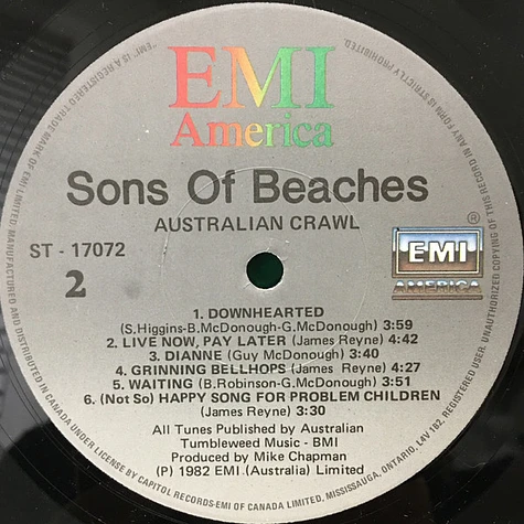 Australian Crawl - Sons Of Beaches