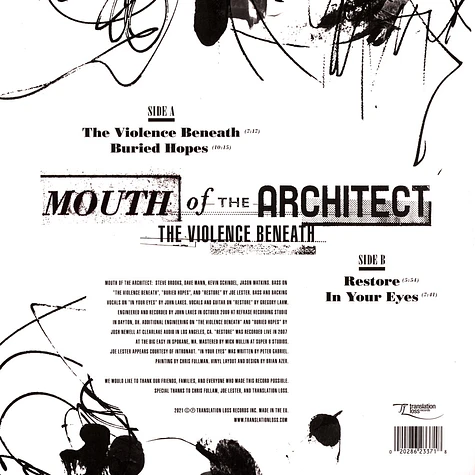 Mouth Of The Architect - The Violence Beneath