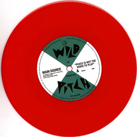 Main Source - Peace Is Not The Word To Play Red Vinyl Edition