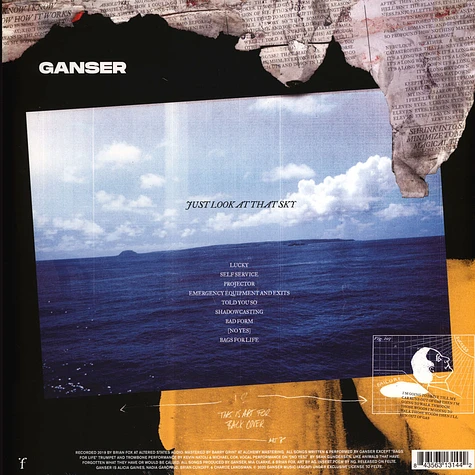 Ganser - Just Look At That Sky Sky Blue Splatter Vinyl Edition