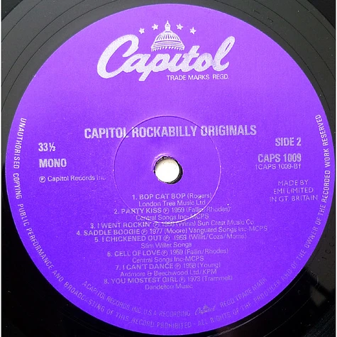 V.A. - Capitol Rockabilly Originals