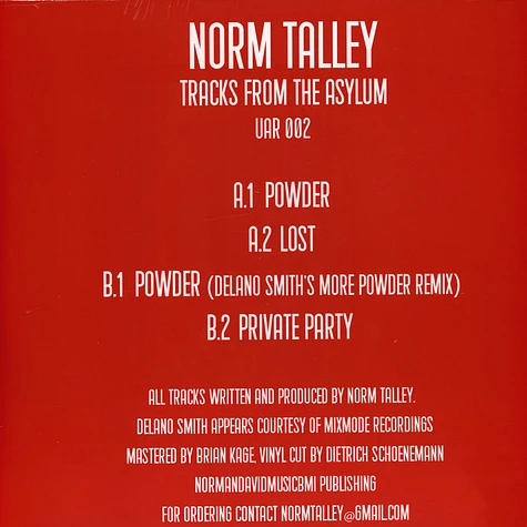 Norm Talley - Tracks From The Asylum