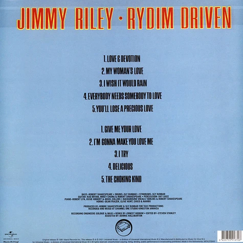 Jimmy Riley - Rydim Driven