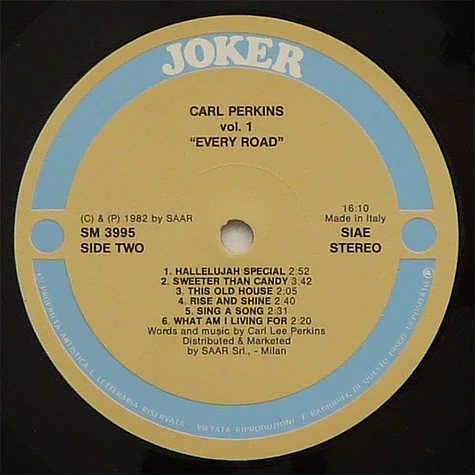 Carl Perkins - Vol.1 "Every Road"
