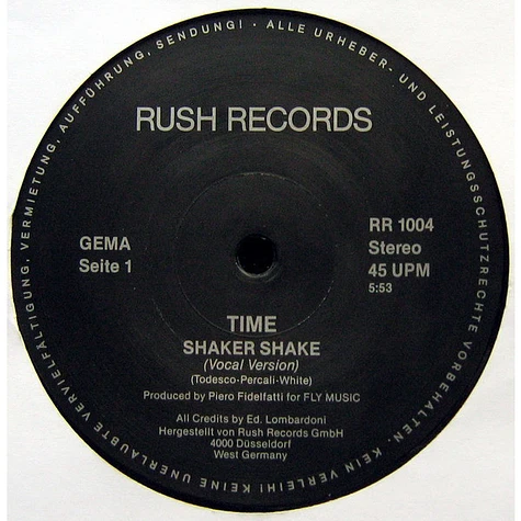 Time - Shaker Shake