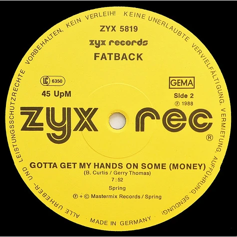 The Fatback Band - Sunshine Lady / Gotta Get My Hands On Some