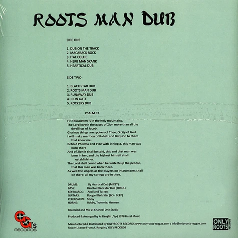 The Revolutionaries - Roots Man Dub