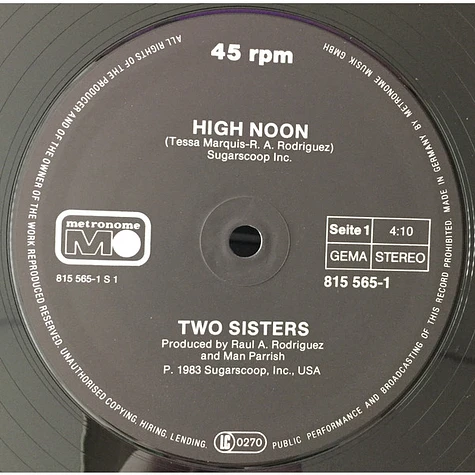 Two Sisters - High Noon