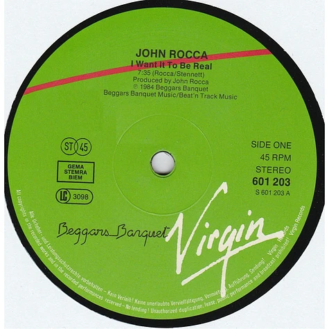 John Rocca - I Want It To Be Real