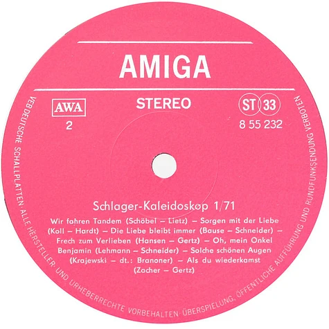 V.A. - Schlager-Kaleidoskop 1/71