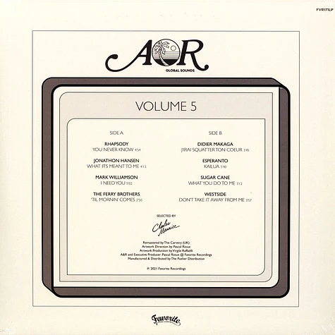 V.A. - Aor Global Sounds Volume 5 1977-1984 Selected By Charles Maurice