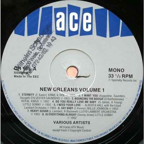 V.A. - New Orleans Volume 1