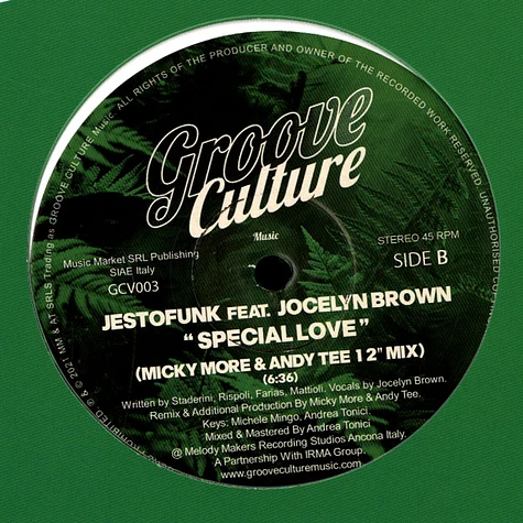 Jestofunk - I'm Gonna Love You / Special Love Micky More & Andy Tee 12 Inch Remixes