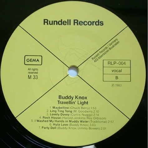 Buddy Knox - Travellin' Light