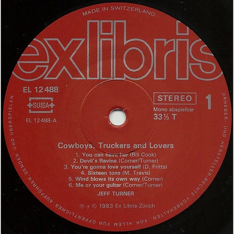 Jeff Turner - Cowboys, Truckers And Lovers