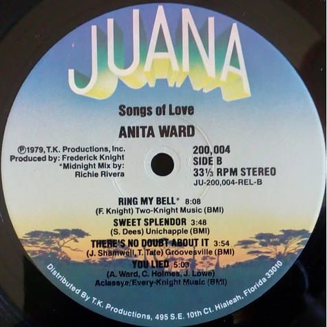 Anita Ward - Songs Of Love