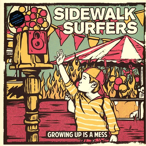 Sidewalk Surfers - Growing Up Is Mess Blue Vinyl Edition