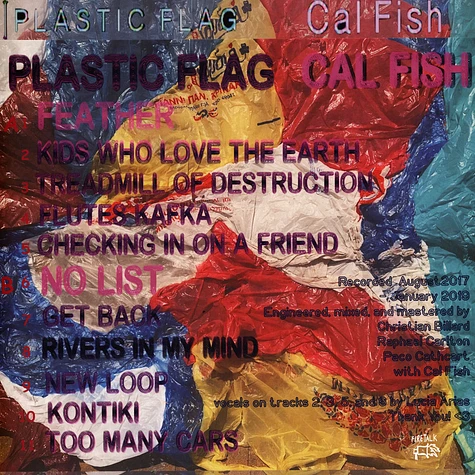 Cal Fish - Plastic Flag