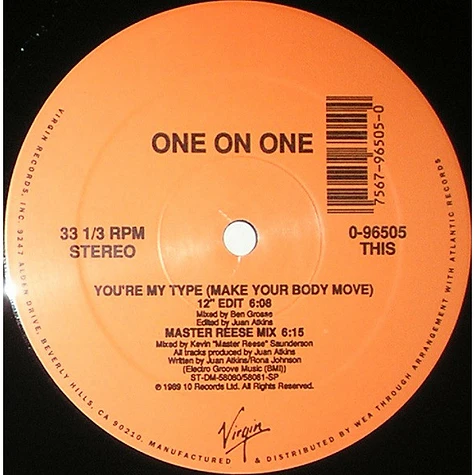 One on One - You're My Type (Make Your Body Move) (Juan Atkins Mix)