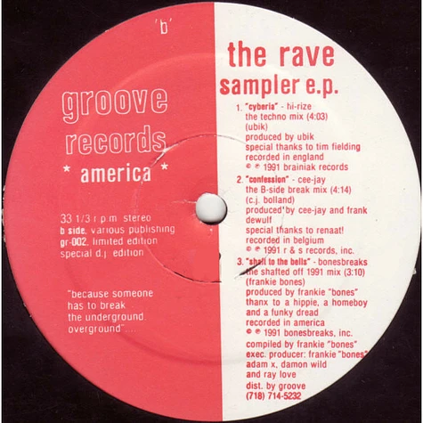 V.A. - The Rave Sampler E.P. - Underground Hits Volume 1