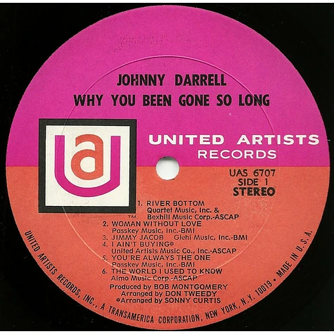 Johnny Darrell - Why You Been Gone So Long