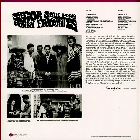 Senor Soul - Plays Funky Favourites