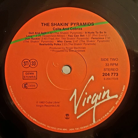 The Shakin' Pyramids - Celts And Cobras