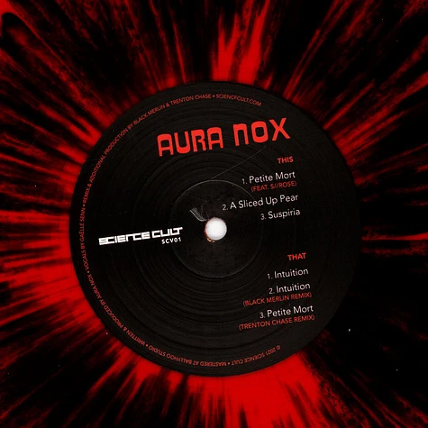 Aura Nox - Levana's Tears Feat. S//Rose Red&Black Splatter Vinyl Edition