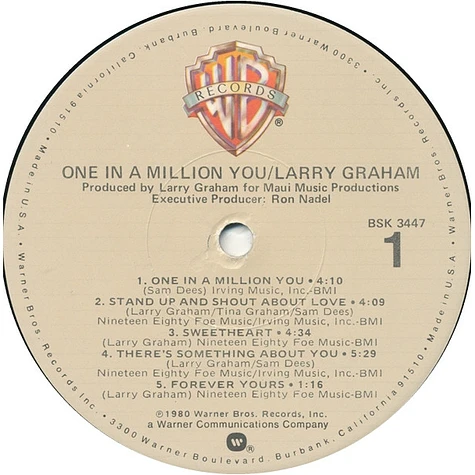 Larry Graham - One In A Million You