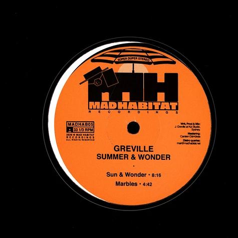 Greville - Summer & Wonder
