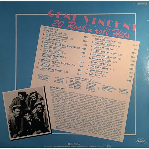Gene Vincent - 20 Rock 'N' Roll Hits