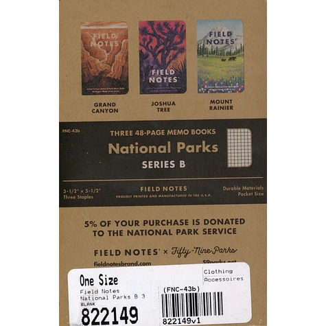 Field Notes - National Parks B 3-Pack