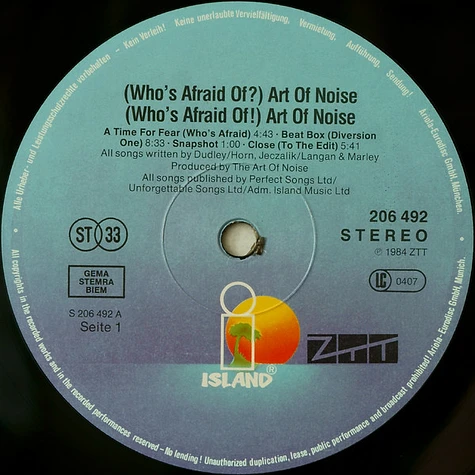 The Art Of Noise - Who's Afraid Of The Art Of Noise?