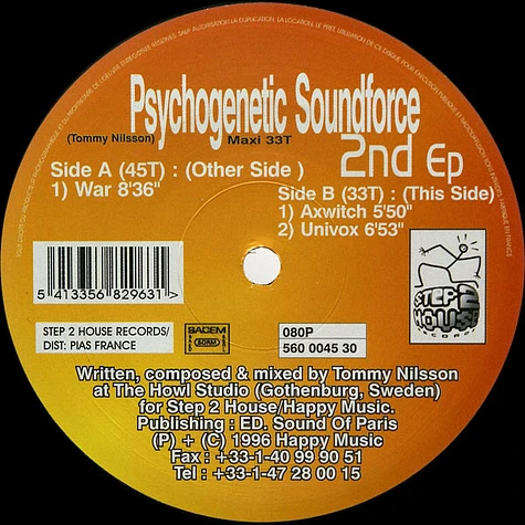 Psychogenetic Soundforce - 2nd EP