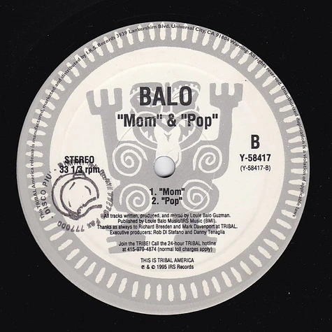 Louie "Balo" Guzman - Only You / Mom & Pop