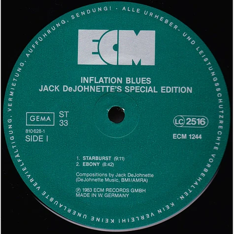Jack Dejohnette's Special Edition - Inflation Blues