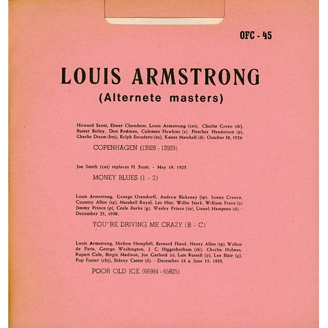 Louis Armstrong - Alternete Masters