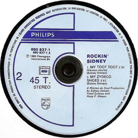 Rockin' Sidney - My Toot Toot